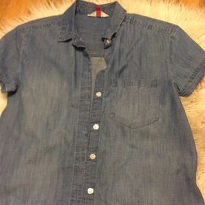 Denim button up